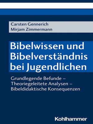 cover image of Bibelwissen und Bibelverständnis bei Jugendlichen
